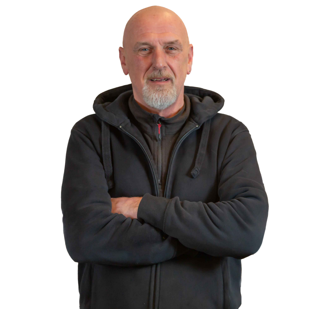 Portrait von Matthias Wienekamp, E-Bike-Experte, Werkstatt bei Rückenwindräder E-Bikes in Wilhelmshaven